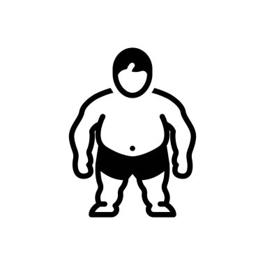 Komorbidite için siyah katı simge