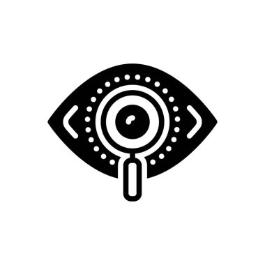 Görüş için siyah katı simge 