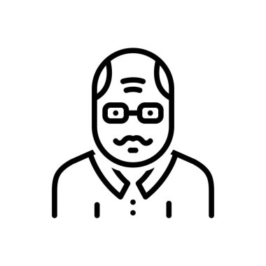 Üst düzey için siyah çizgi simgesi 