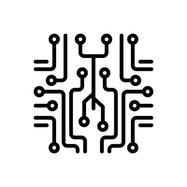 Bağlantı için siyah çizgi simgesi 