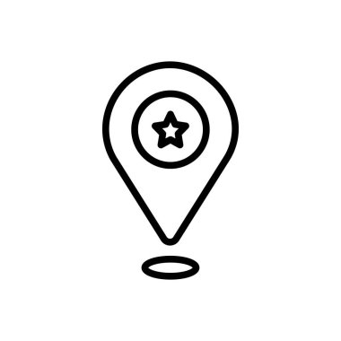 Nokta için siyah çizgi simgesi