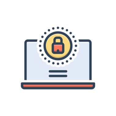 Gizlilik için renk resmetme simgesi 