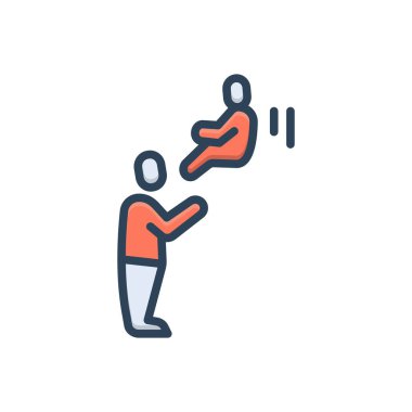 Güven için renk illüstrasyon simgesi 