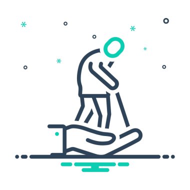 Yaşlı bakımı için simgeyi karıştır