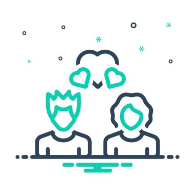 İlişkiler için simgeyi karıştır 