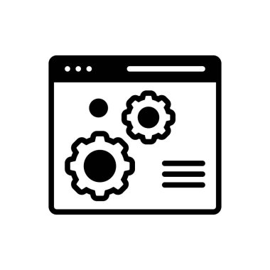 Seçenek paneli için siyah katı simge