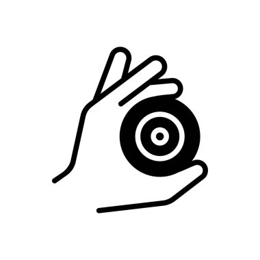 Odaklanma için siyah katı simge