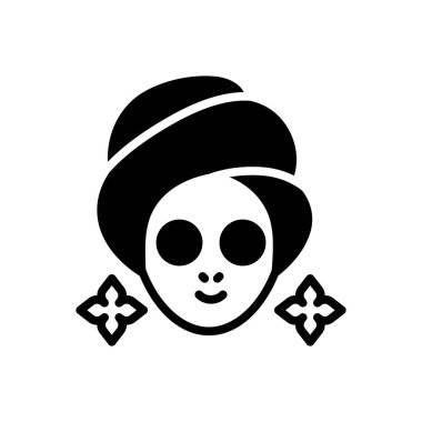 Spa için siyah katı simge 