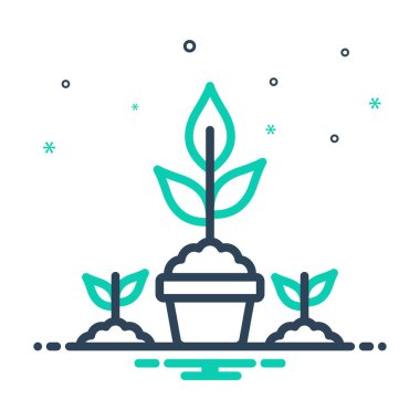 Bahçe işleri için simgeyi karıştır 