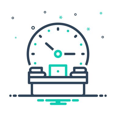 Zaman yönetimi için karıştırma simgesi