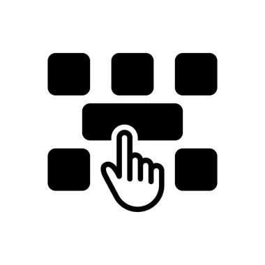 Seçilenler için siyah katı simge 