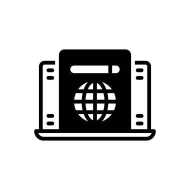 Kamu malı için siyah katı simge