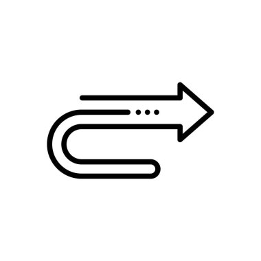 İndirme için siyah çizgi simgesi