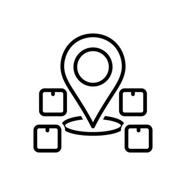 İndirme için siyah çizgi simgesi