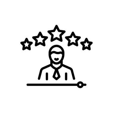 Siyah çizgi simgesini deneyim için 