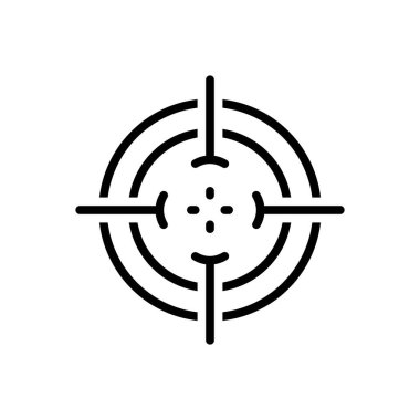 Siyah çizgi simgesini hedef için 