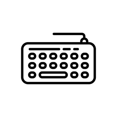 Klavye siyah çizgi simgesini 