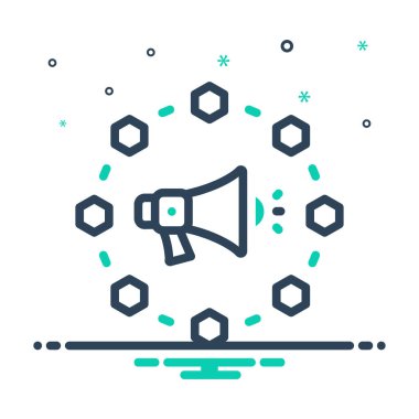 Viral pazarlama için karıştırma simgesi