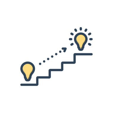 Potansiyel için renk illüstrasyon simgesi 