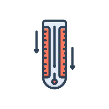Sıcaklığı düşürmek için renk resimleme simgesi