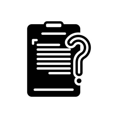 Bilgi için siyah katı simge 