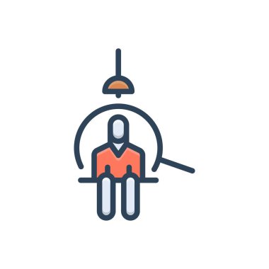 Acemiler için renk illüstrasyon simgesi