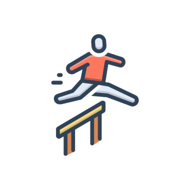 Engel için renk illüstrasyon simgesi 