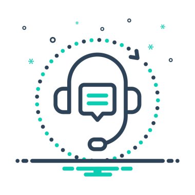 Müşteri hizmetleri için karıştırma simgesi 