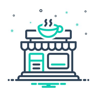 Kafe için simgeyi karıştır 