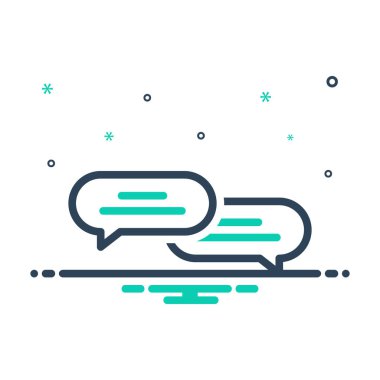 Konuşma balonu için simgeyi karıştır 