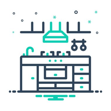 Mutfak için karıştırma simgesi 