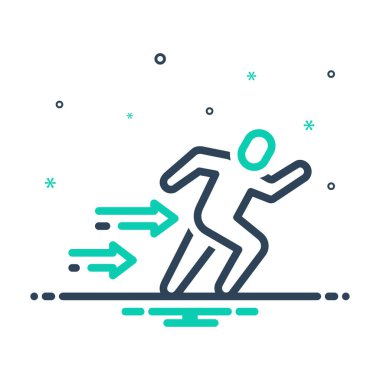 Sürat koşusu için simgeyi karıştır 