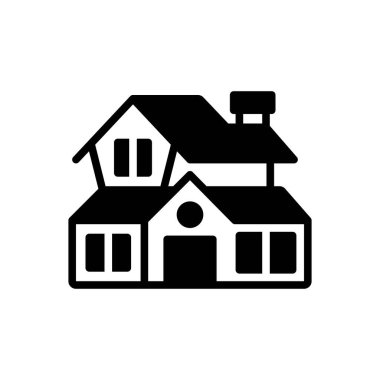 Villanın siyah katı simgesi 