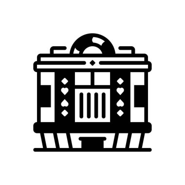 Kumarhane için siyah katı simge 