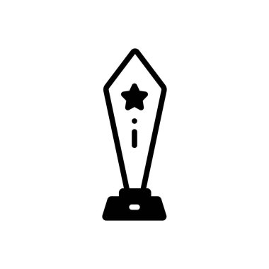 Kupa için siyah katı simge 