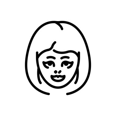 Güzellik için siyah çizgi simgesi 