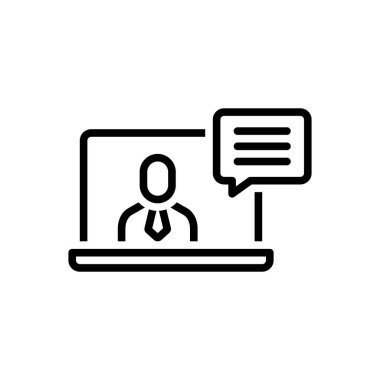 Etki markası için siyah çizgi simgesi 