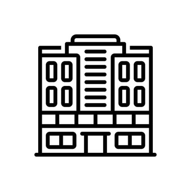 Oteldeki siyah çizgi simgesi 