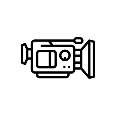 Fotoğraf yazdırmak için siyah çizgi simgesi