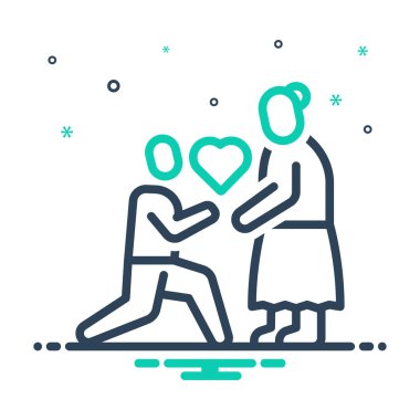 Sevgi için simgeyi karıştır 