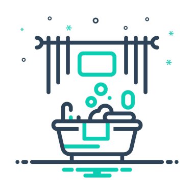 Banyo için simgeyi karıştır 