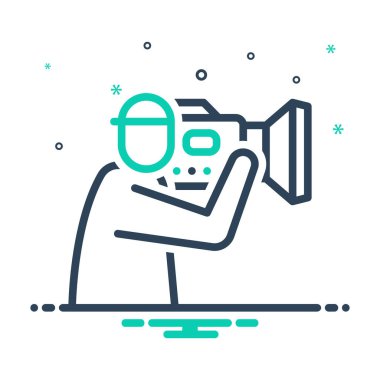 Kameraman için simgeyi karıştır 