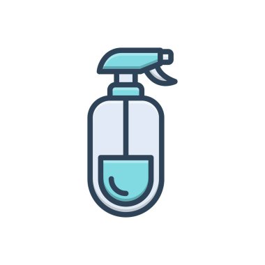 Antiseptik için renk resimleme simgesi 