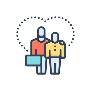 Empati için renk resimleme simgesi 