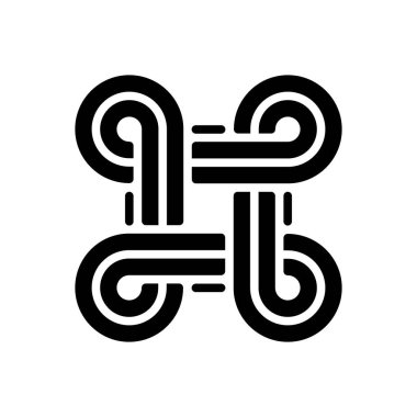 Vektör için siyah katı simge 