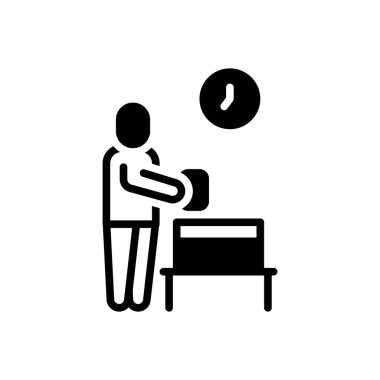 Donör için siyah katı simge 