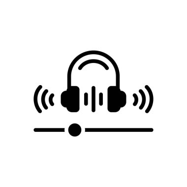 Akış için siyah katı simge 