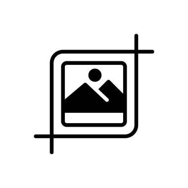 Ekin için siyah katı simge