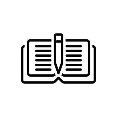 Kurallar için siyah çizgi simgesi 