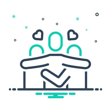 Şefkat için simgeyi karıştır 